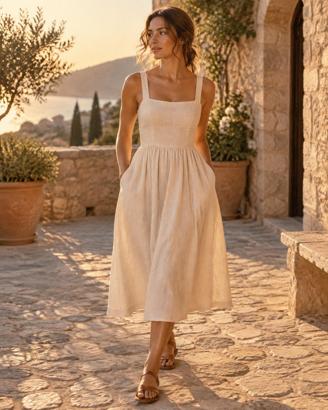 The Marlowe dress in ivory